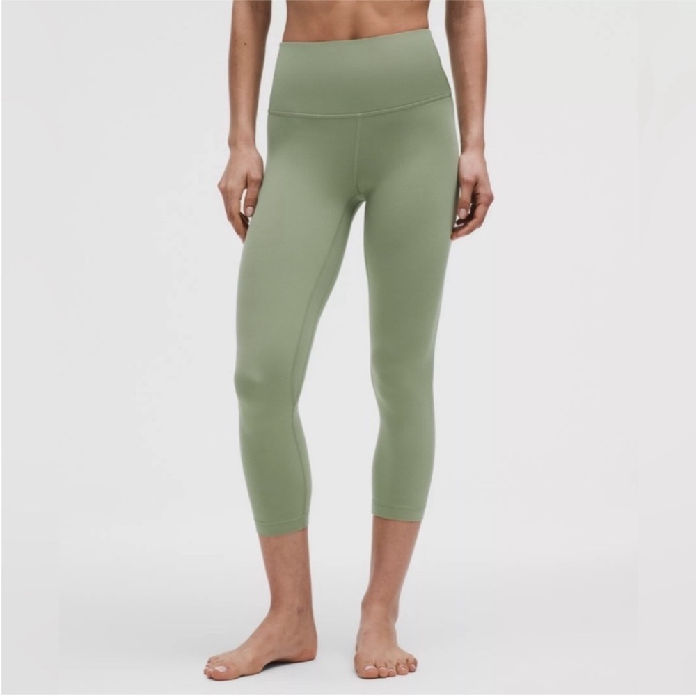 Lululemon Wunder Under‎ High-Rise Crop 23" Sage green size 6